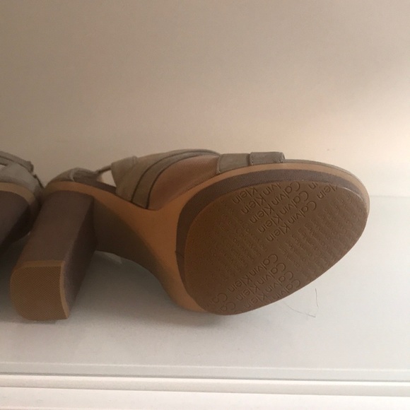 Calvin Klein Grey Suede and Mesh Booties - Picture 4 of 5